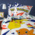 Parure de lit Pokemon - coton (jaune / blanc)
