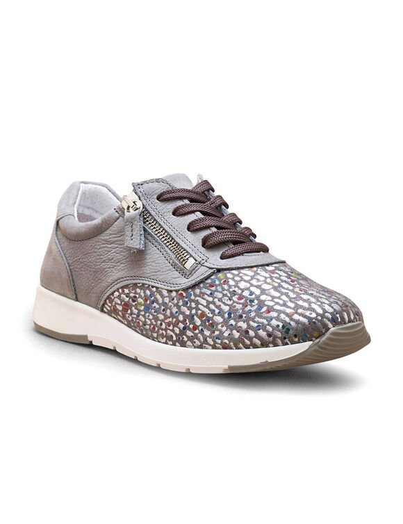 Derbies en cuir Hallux Confort (gris)