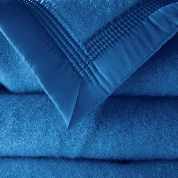 Couverture laine 1er prix 350 g/m² (bleu)