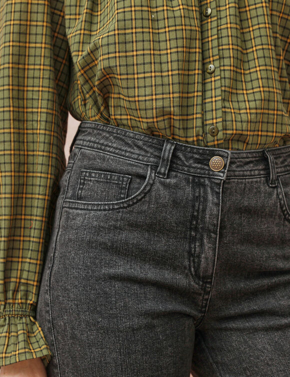 Jean large, 5 poches (black used)
