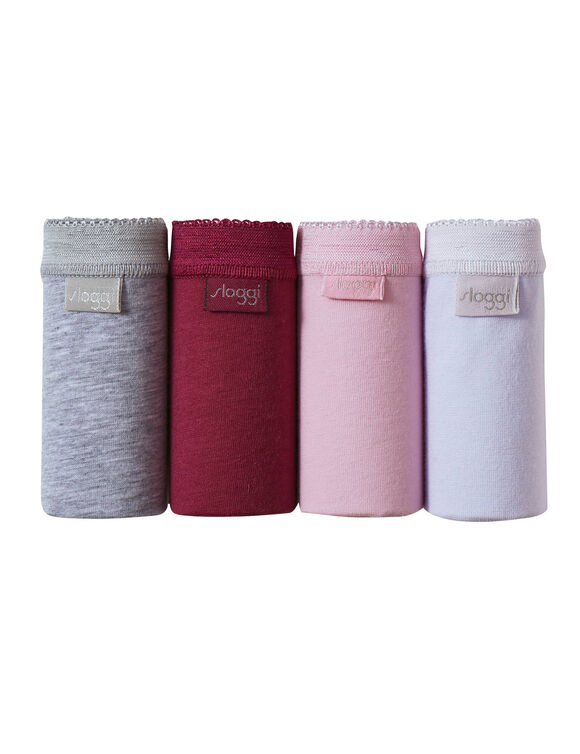 Midislip Basic+ - 3+1 GRATIS (1) (grijs + pruim + roze + parma)