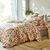 Bedlinnen Kelly in katoen met bloemenprint (beige)