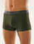 Boxer Basic Coton - lot de 4 (noir + gris + vert)