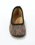 Chaussons ballerines imprimé léopard (marron)