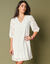 Robe broderie anglaise manches 3/4 (blanc)