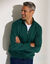 Sweat molleton col camionneur zippé (vert sapin)