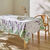 Nappe polycoton anti-taches imprimé lavande (blanc / lavande)