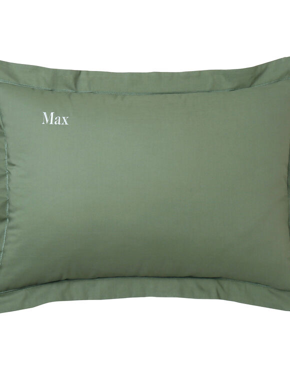 Taie d'oreiller coton, personnalisable  (eucalyptus)