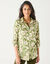 Likethemd met tweekleurige print, crêpe (groen / beige)