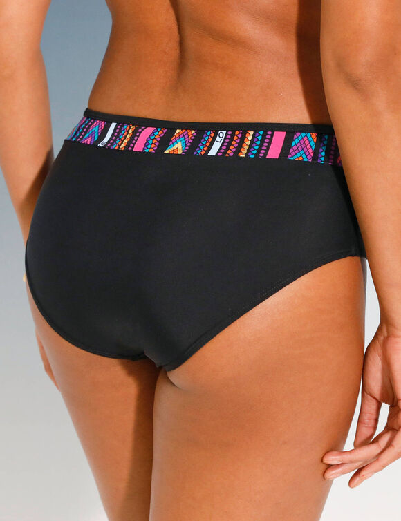 Culotte de bain Olmetto maxi - effet ventre plat (noir)