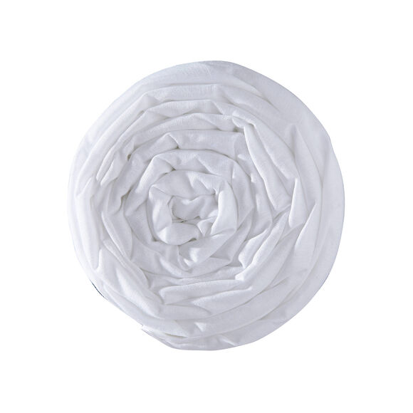 Drap-housse uni sommier articulé jersey bonnets 27 cm (blanc)