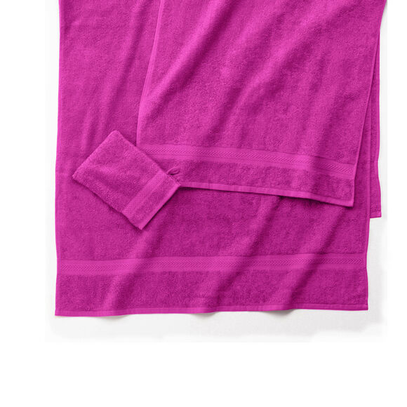 Collection serviettes de bain unies 420 g/m2 confort moelleux (bruyère)