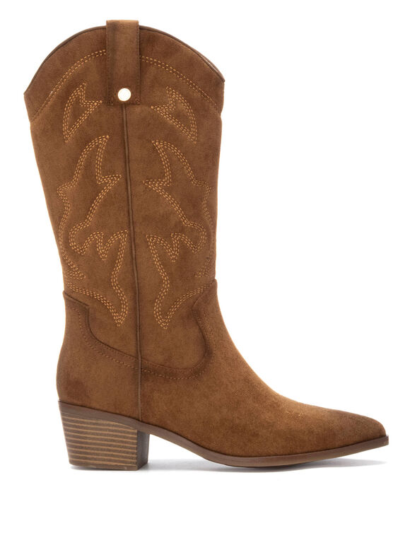Laarzen in cowboystijl (karamel)