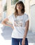 T-shirt imprimé peau de bête (écru / caramel)