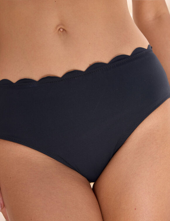 Bas de maillot de bain uni Gaona - forme maxi (noir)