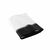 Effen badlinnen 450 g/m² met jacquard sierrand, zacht comfort (wit)