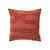 Kussen met getufte bogen (terracotta)