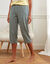 3/4-broek met "Nature Sauvage" print (groengrijs / ecru)