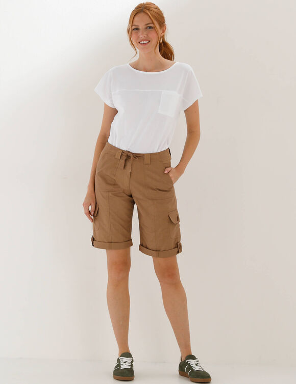 Bermuda battle, retroussable (noisette)