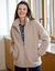 Sherpa-jas met ritssluiting (taupe)