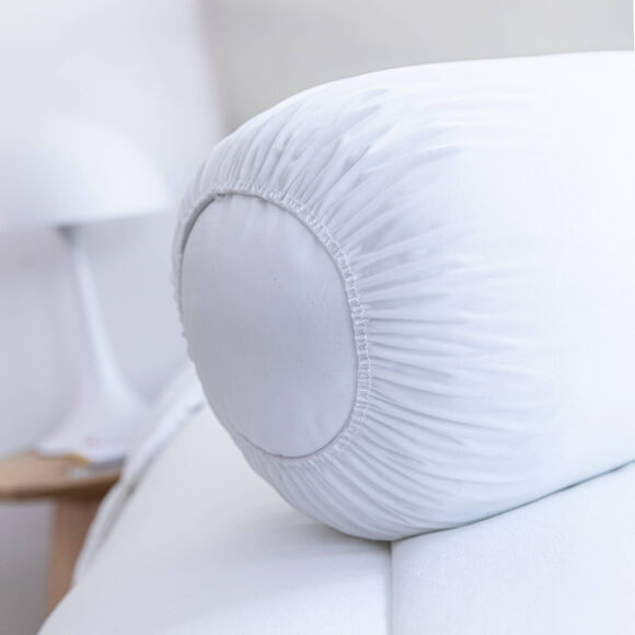 Ondoorlatende ondersloop voor peluwkussen (wit)