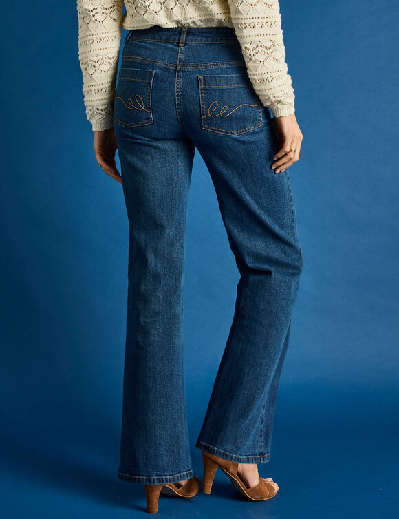 Jean coupe large stretch, grande stature (stone)