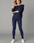 Koudewerende legging met hoge taille (marine)