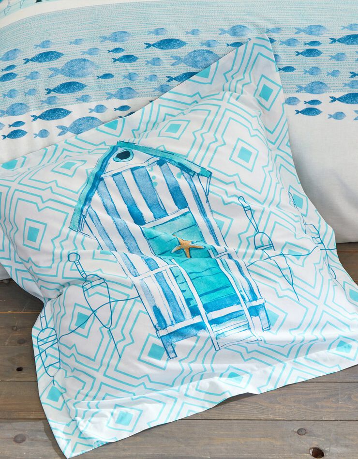 Linge de lit Stella - coton (bleu)