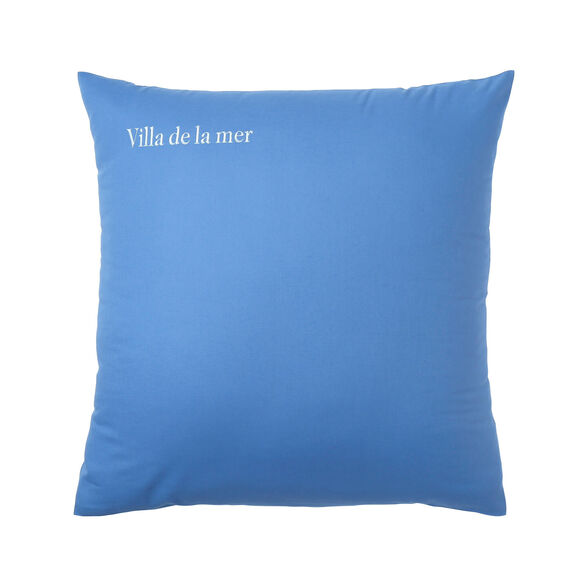 Taie d'oreiller coton, personnalisable  (bleu océan)