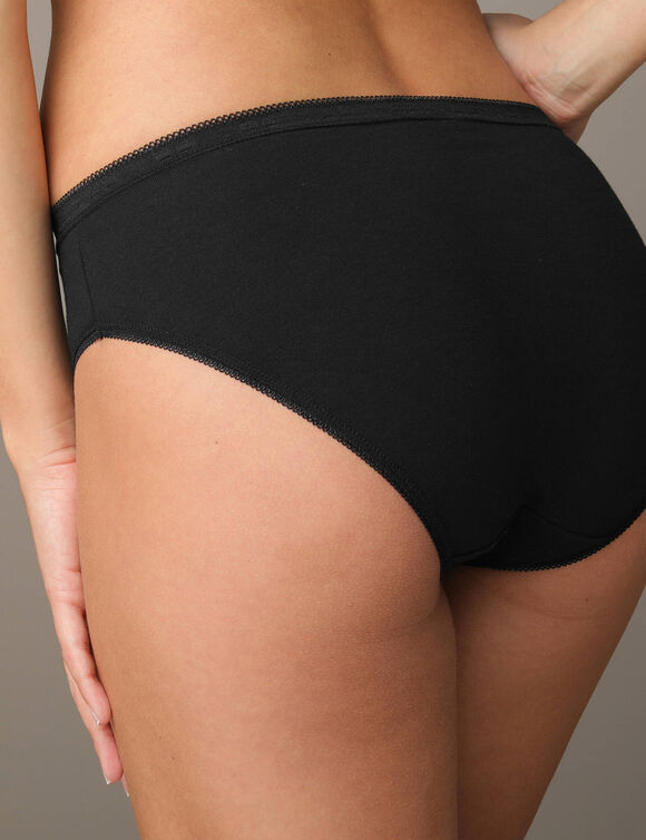 Culotte midi basique - lot de 3 (noir)