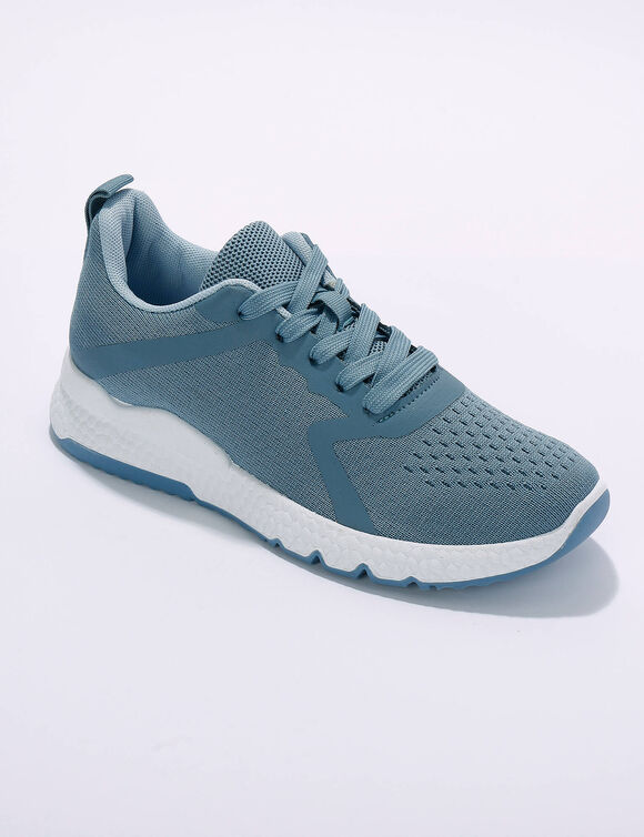 Lichte sneakers in ademend textiel (blauw)