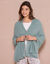 Poncho in tricot (kaki)
