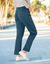 Joggpant in molton met elastische taille (eendenblauw)