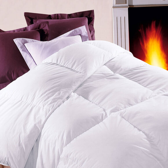 Couette duvet canard luxe chambre temp&eacute;r&eacute;e (blanc)
