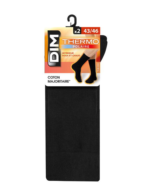 Chaussettes Thermo Polaire - lot de 2 paires (noir)