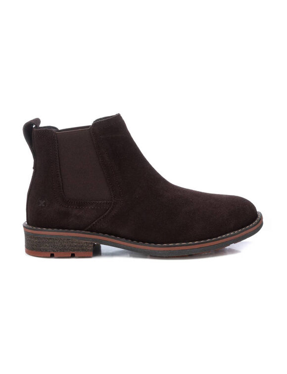 Chelsea boots met leren bovenwerk (bruin)
