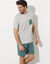 Pyjamashirt met korte mouwen (grijs)