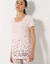 T-shirt met bloemenprint - korte mouwen (roze) T-shirt met bloemenprint - korte mouwen (roze)