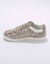Sneakers met rits, in geperforeerd leer (GLANZEND BEIGE) Sneakers met rits, in geperforeerd leer (GLANZEND BEIGE)