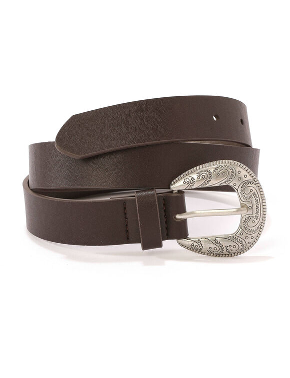 Riem met western-gesp (chocolade)