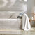Plaid of sprei, effen katoen met artisanaal weefsel (ecru)