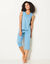 Pyjama court imprimé pois (bleu)
