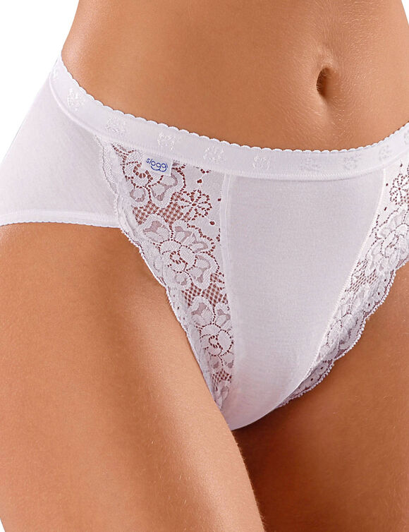 Culotte ta&iuml; Chic, lot de 3 achet&eacute;es + 1 GRATUITE (1) (blanc)