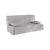 Housse clic-clac standard matelassée coton bachette uni (gris perle)