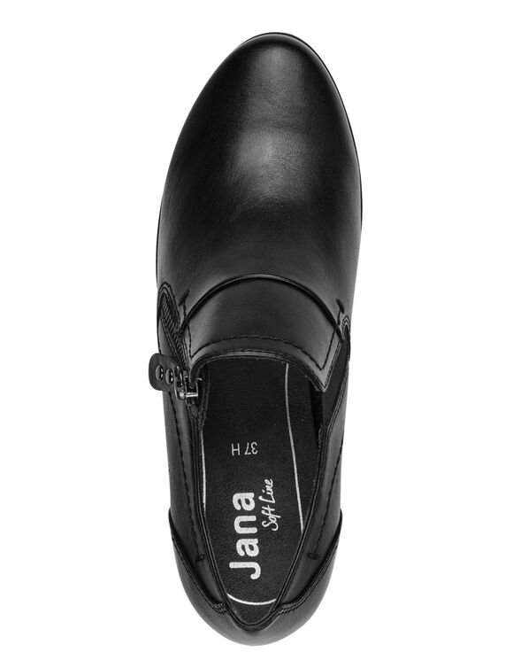 Chaussures trotteurs zippées (noir)