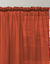 Panneau voile uni finition galon fronceur (terracotta)