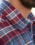 Chemise extra-longue carreaux flanelle (bordeaux)