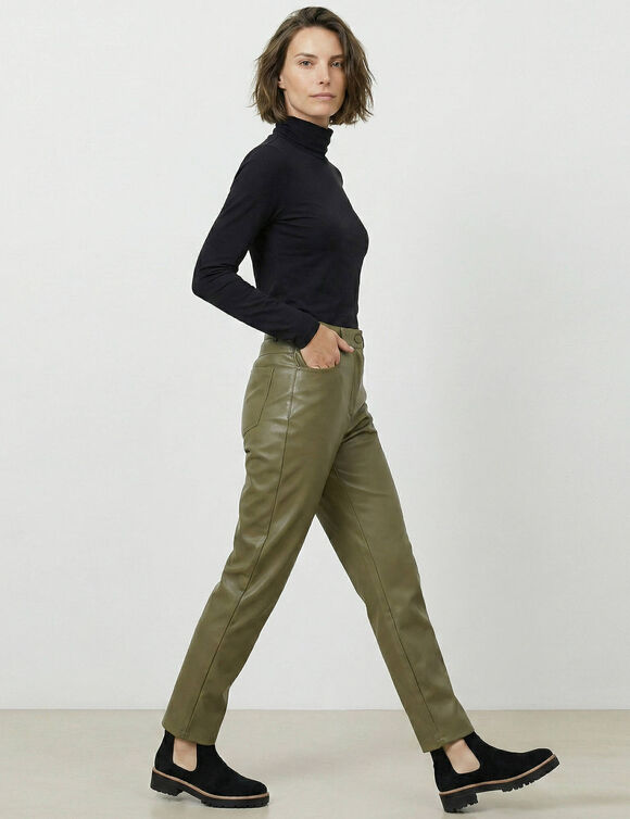 Sous-pull col roul&eacute; stretch (noir)