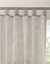Effen voilegordijn met lussen (parelgrijs)