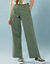 Pantalon coupe large, petite stature (vert tilleul)